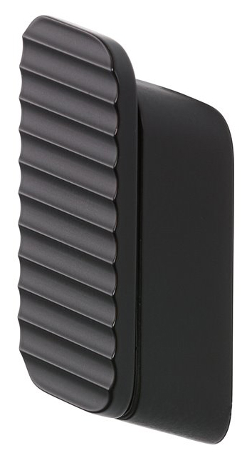 Geesa Shift Black Wieszak na ręcznik średni z poziomym wzorem pasków Czarny 919967-06-93